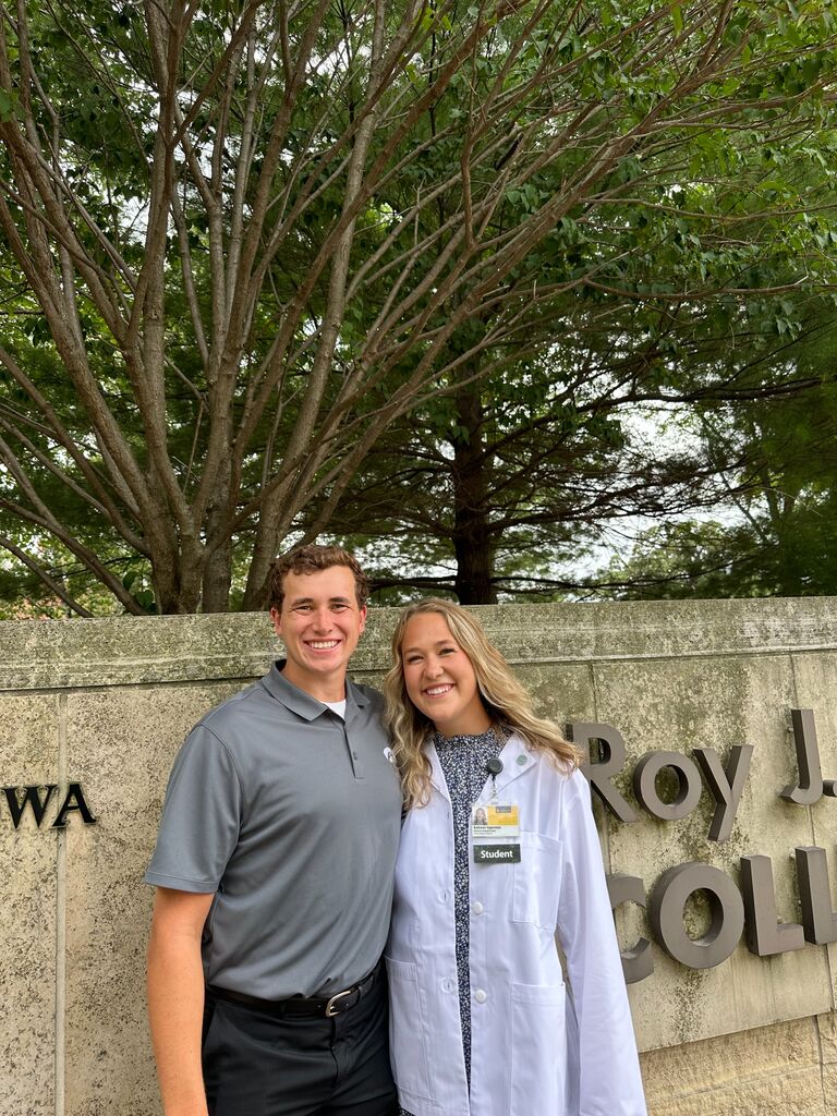 Zach is teaching at Lisbon High School as a science teacher this year! Meanwhile, Katheryn is attending PA school at the Carver College of Medicine at the University of Iowa. 
