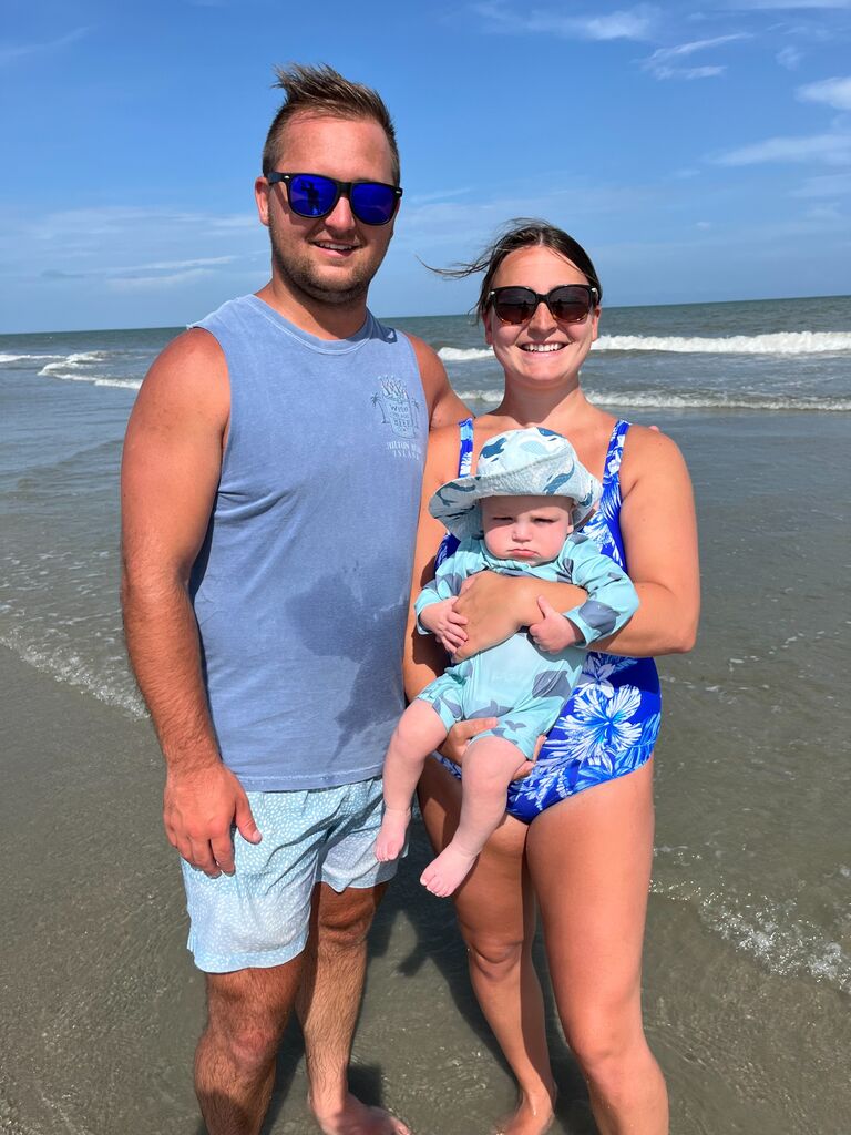 We drove down to Hilton Head this year! Kayce slept and looked out the window for a decent amount of the trip.