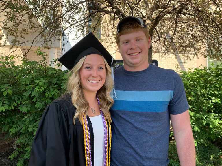 Elle's  graduation from St. Ambrose 