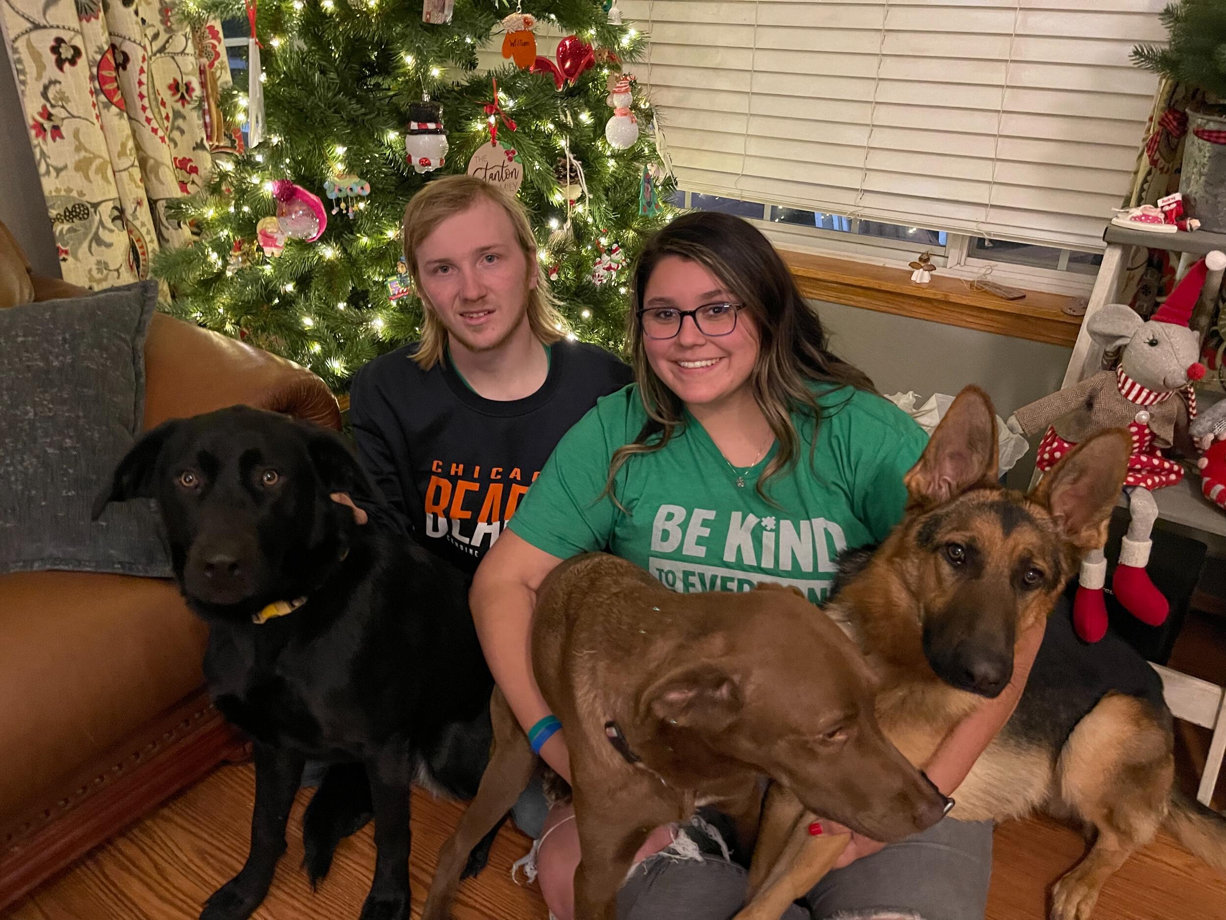 2nd Christmas with our fur babies.