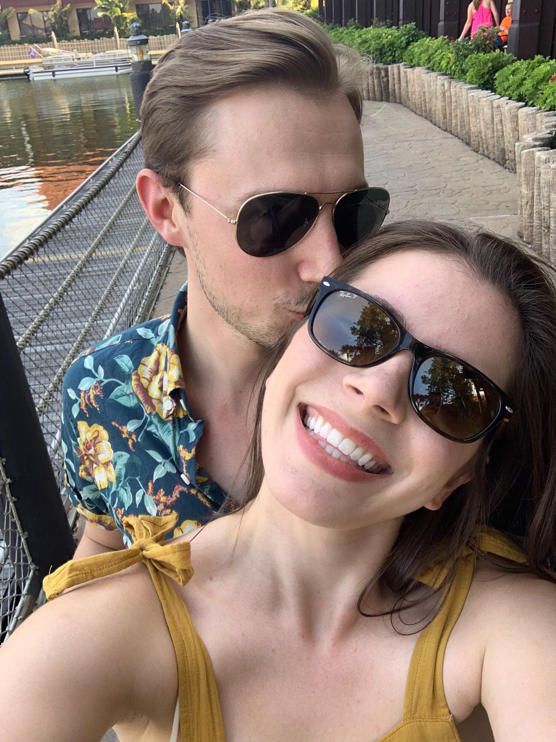 Enjoying our favorite Disney resort, the Polynesian, after moving back down to Orlando