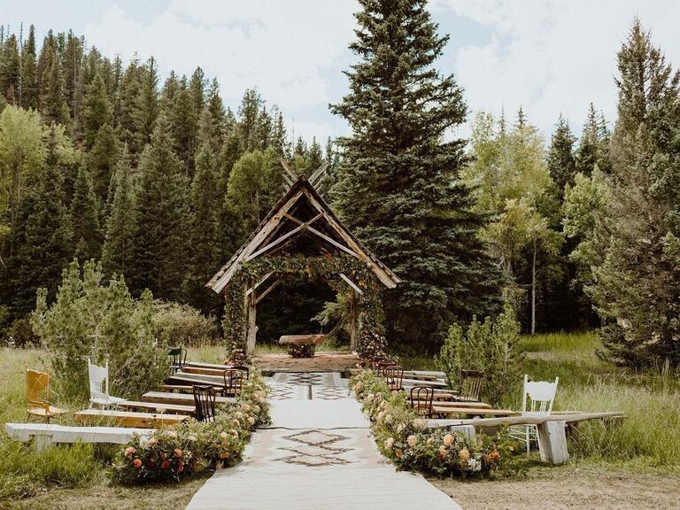 lily collins wedding venue dunton hot springs ceremony site