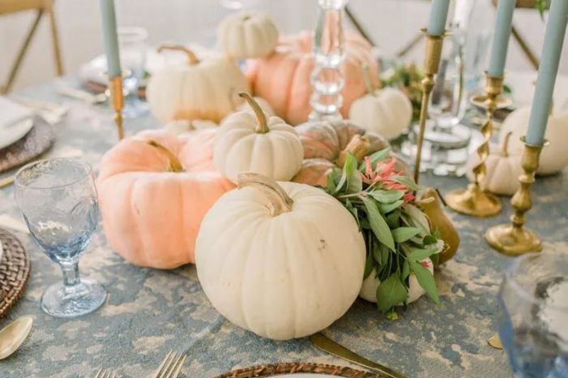 Thanksgiving theme ideas - pastel pumpkin party