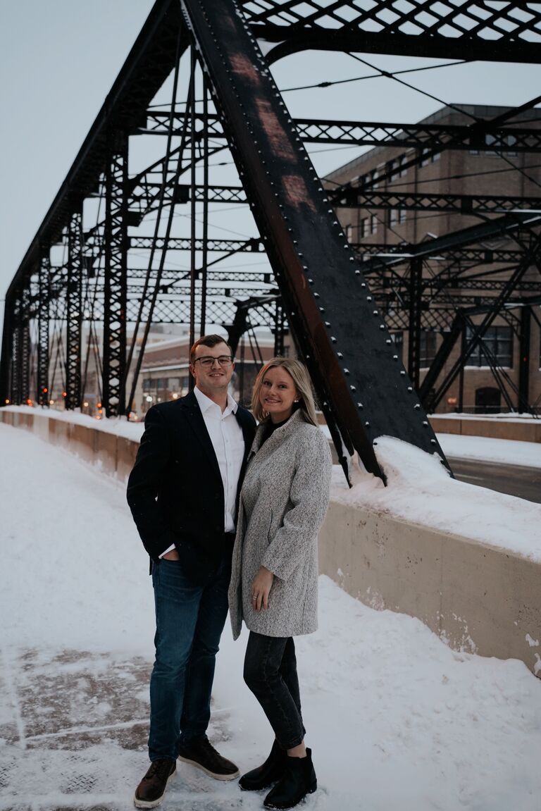 Our first date, which looks a little like our engagement photos ;)