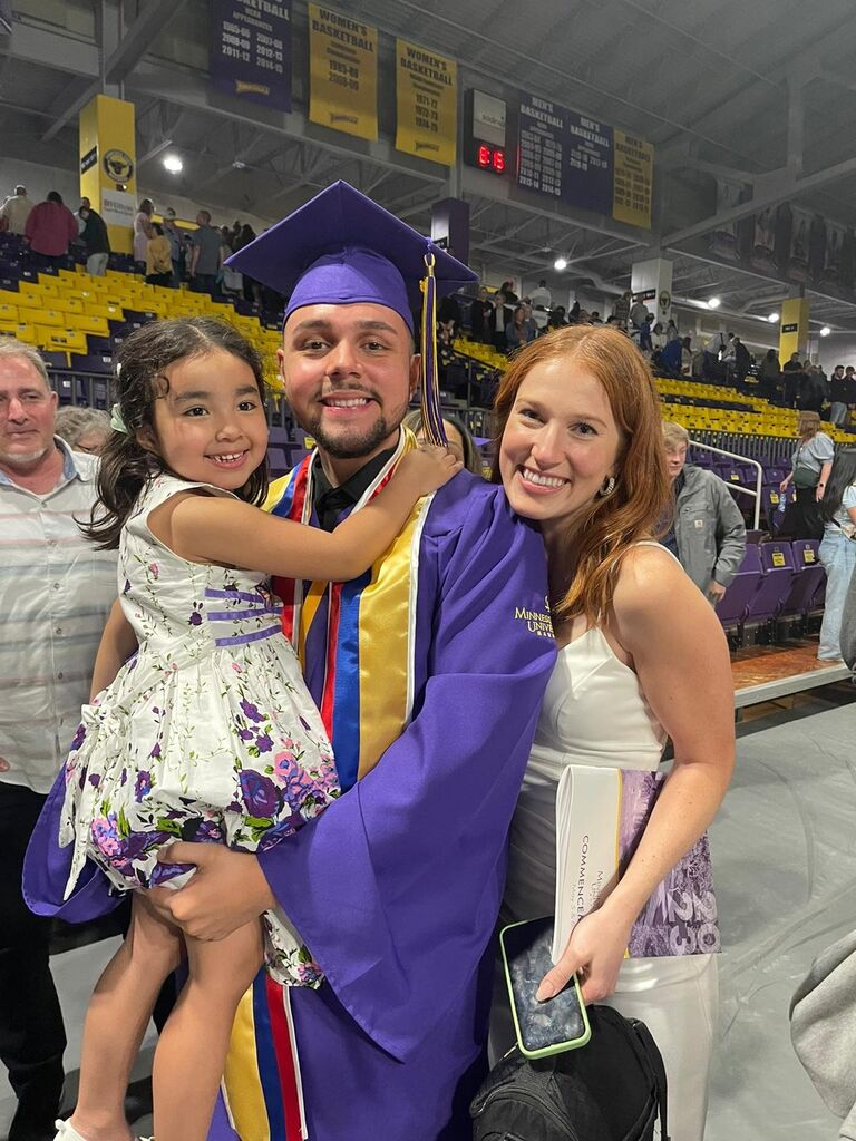 Alejandro graduated from Minnesota State University - Mankato!