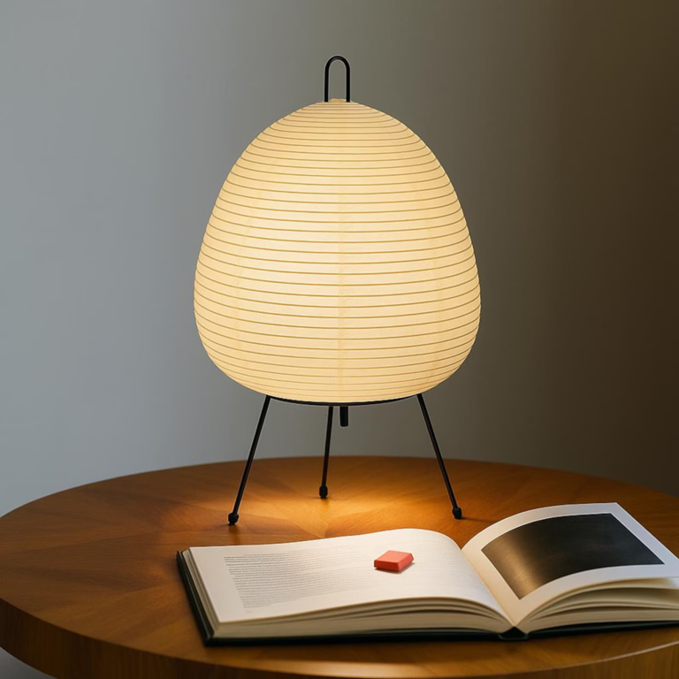Too Good for Home Japanese Tripod Table Lamp for your Japandi wedding decor inspo