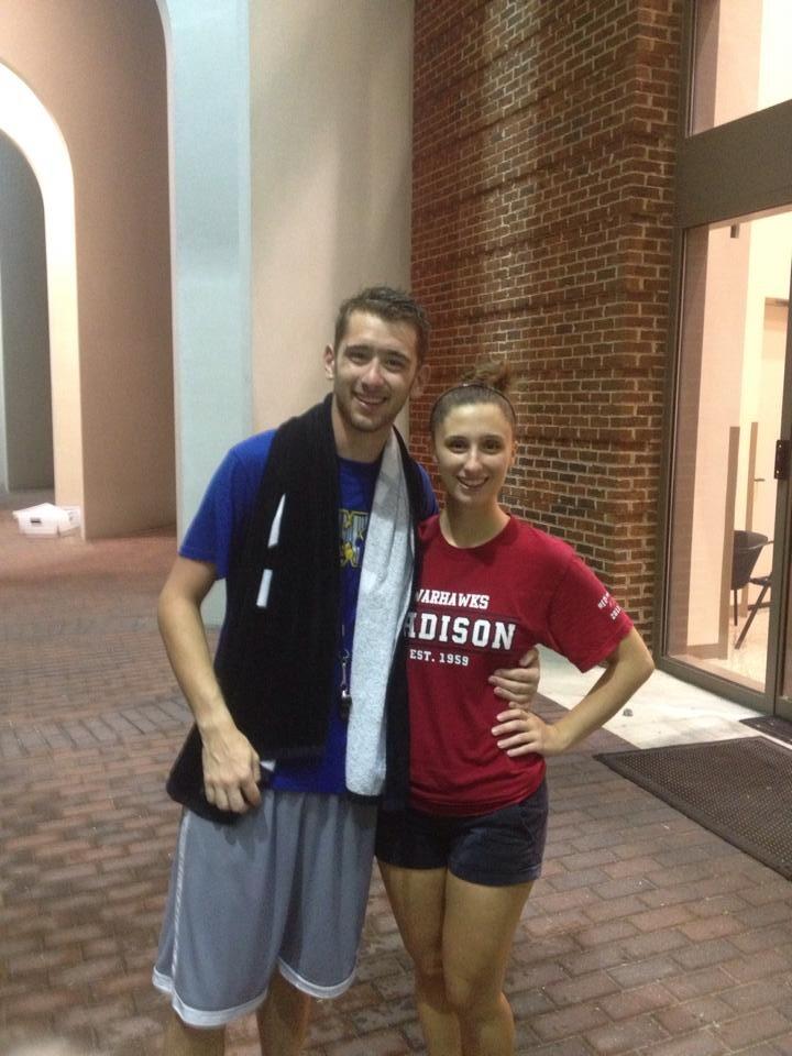 This one time at band camp - We met in 2013 during band camp and got to know each other as friends during a nighttime water balloon fight!