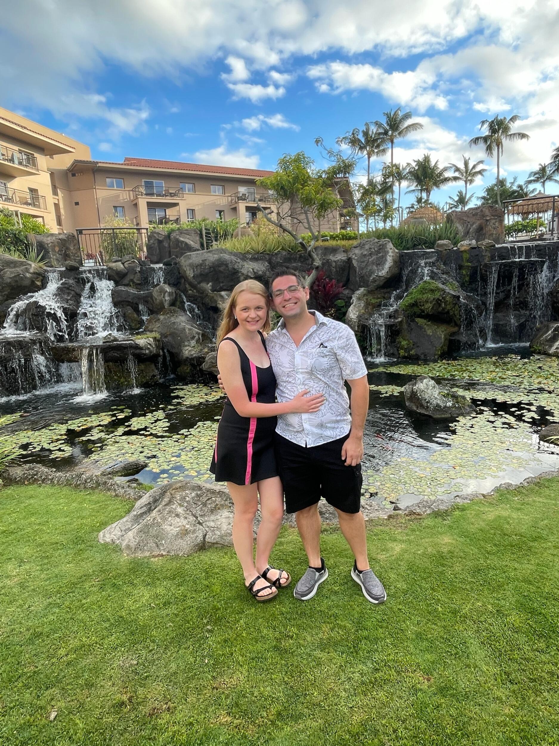 Ryan and Simone in Hawaii with Simone's paternal family.