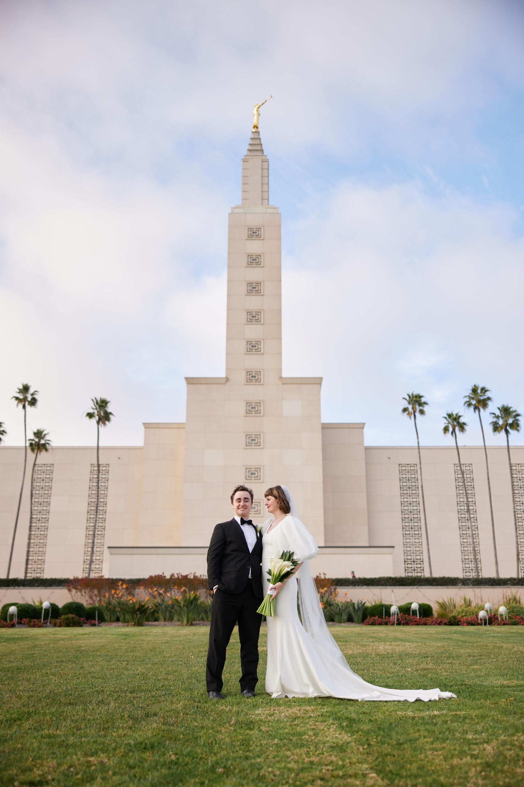 They were sealed in the Los Angeles, California Temple for time and eternity.