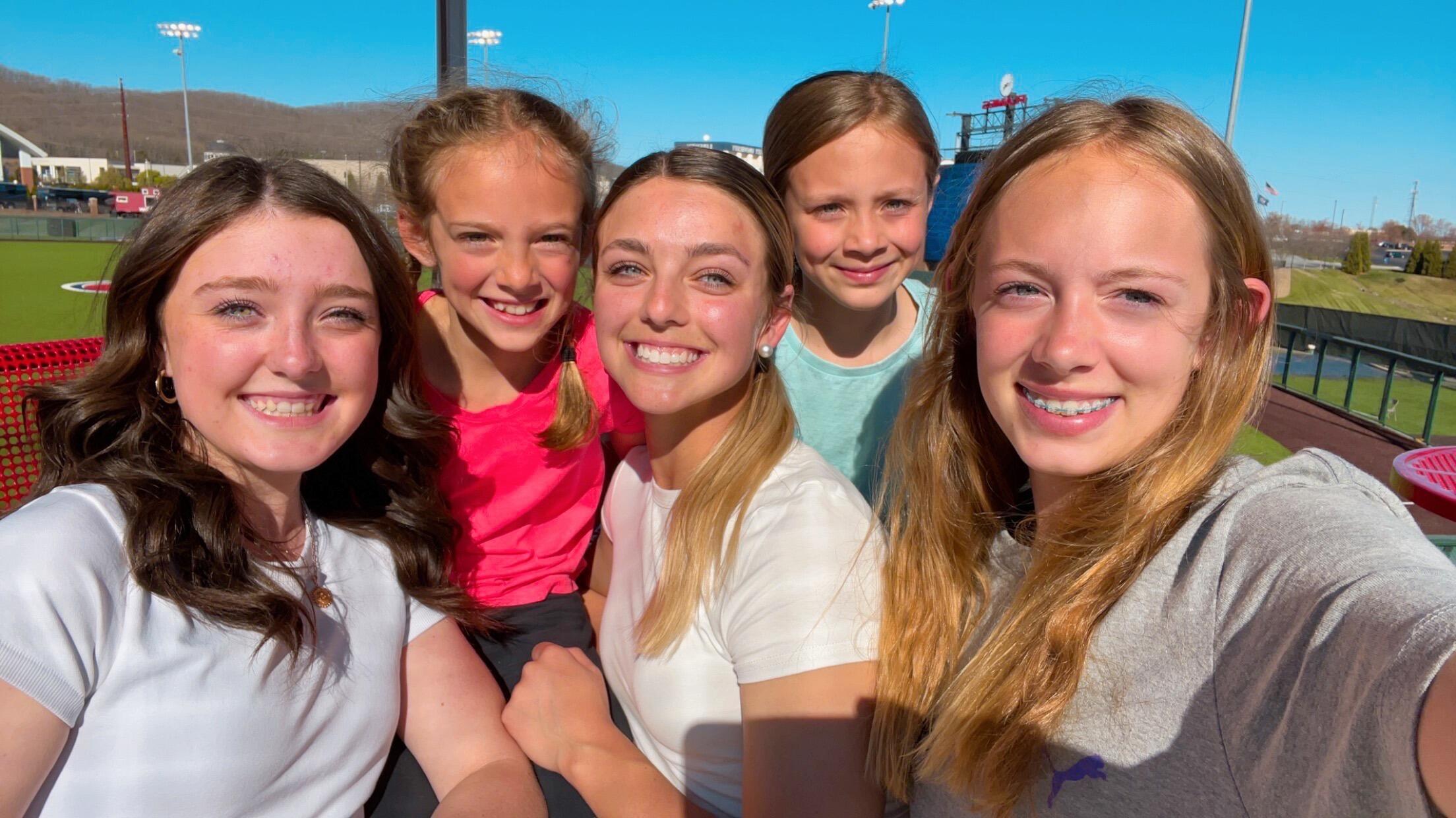 Sully's girls always at the baseball field watching #36. 
