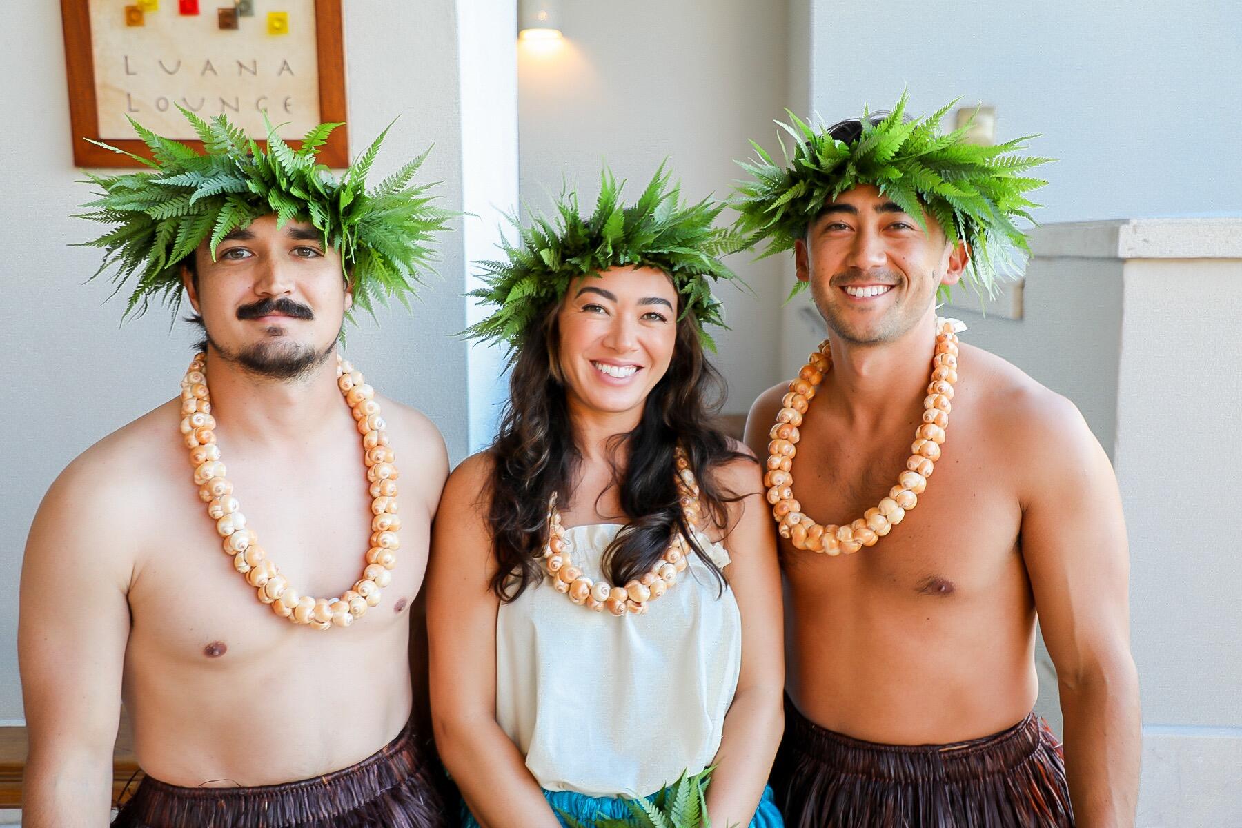 Kin & Aiko joined Chayce at Halau Lei Hulu o Kealohalani and started performing bi-annually at the Fairmont Orchid together, honoring the stories of the people and land they call home.