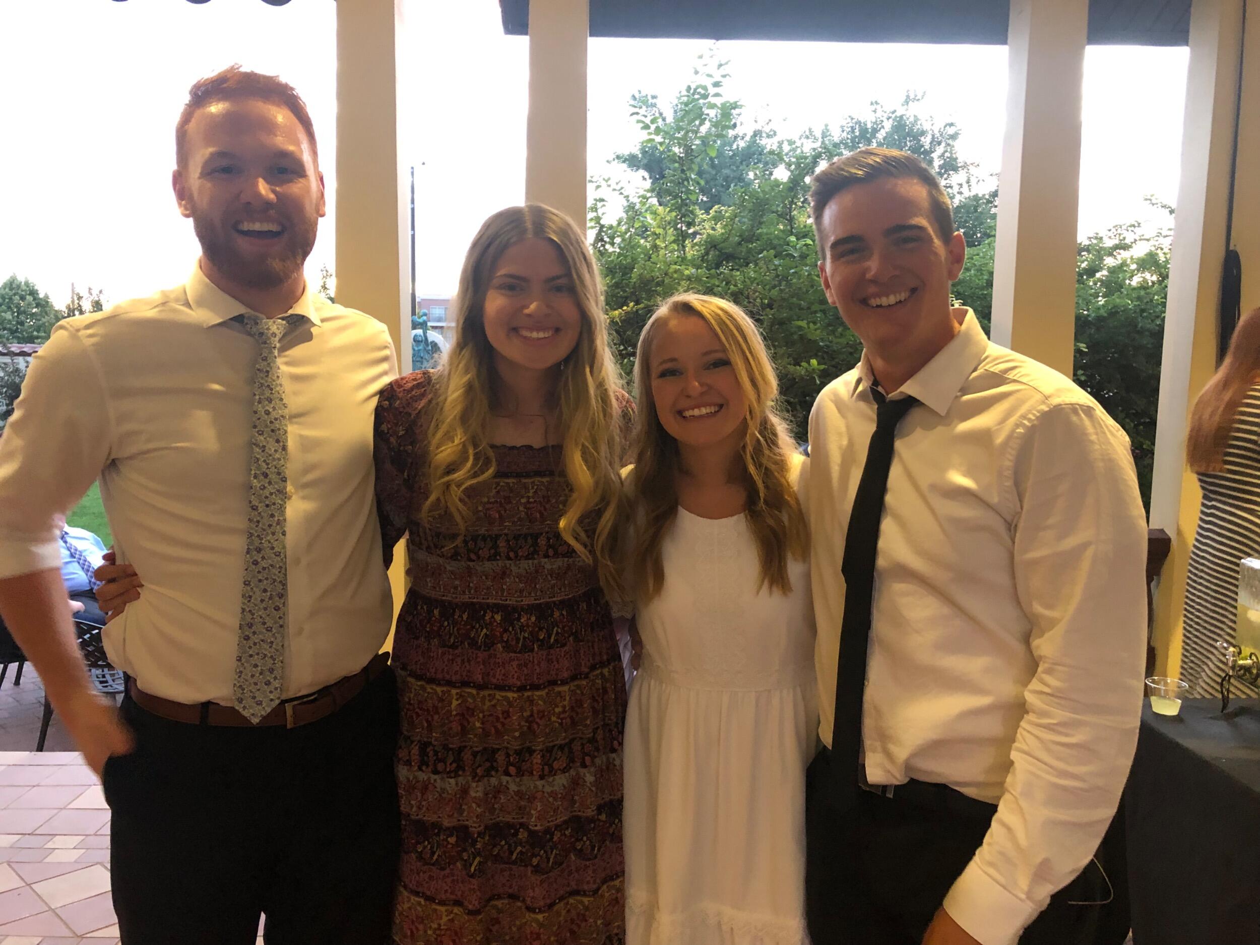 At the end of the summer we broke up for all of two weeks. It was really good in the long run but definitely hard at the time.  This was our first picture after we got back together.