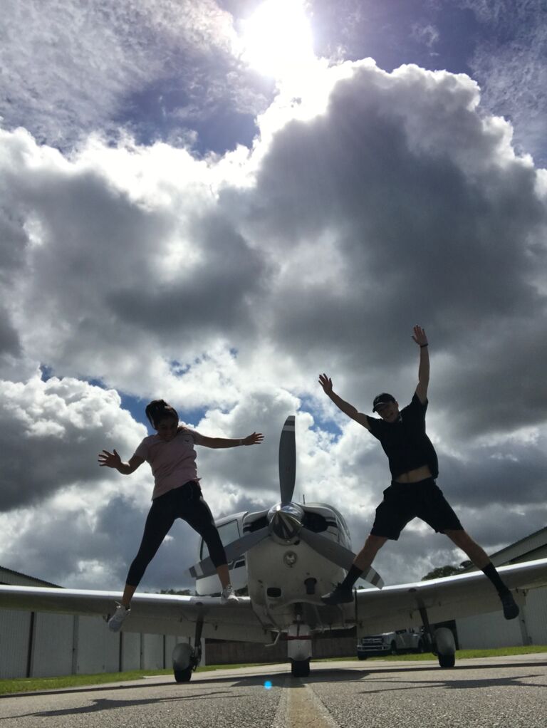 Carson and Brendy spent a lot of time just flying around during quarantine 