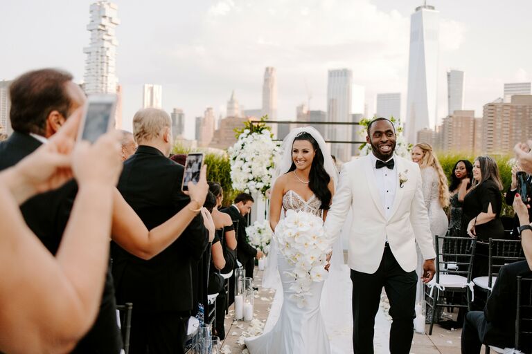 Glamorous wedding at Tribeca Rooftop