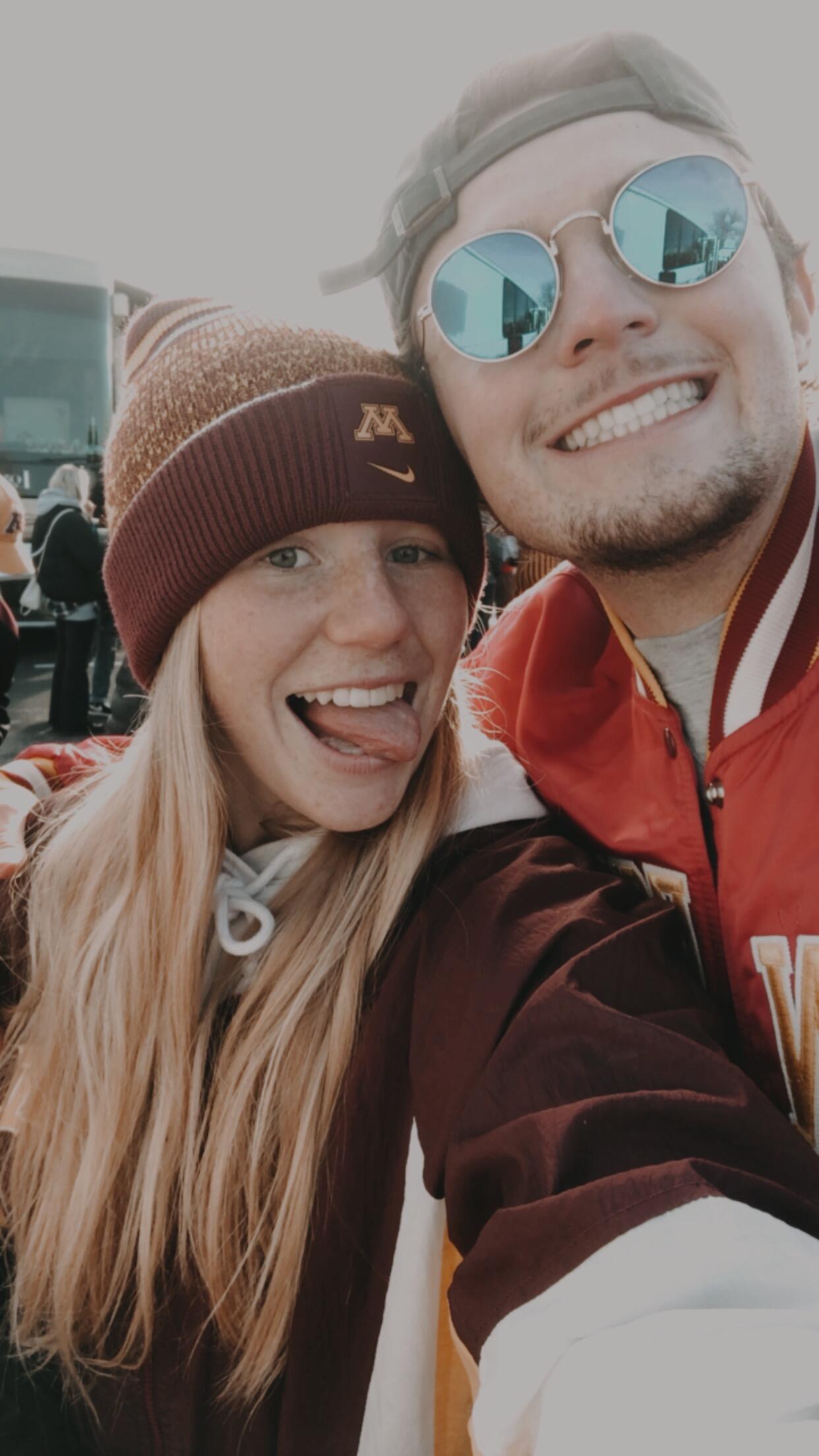 "Battle for the Axe" football game between the Gophs & Badgers. The Gophs come out on top! Ski-U-Mah!