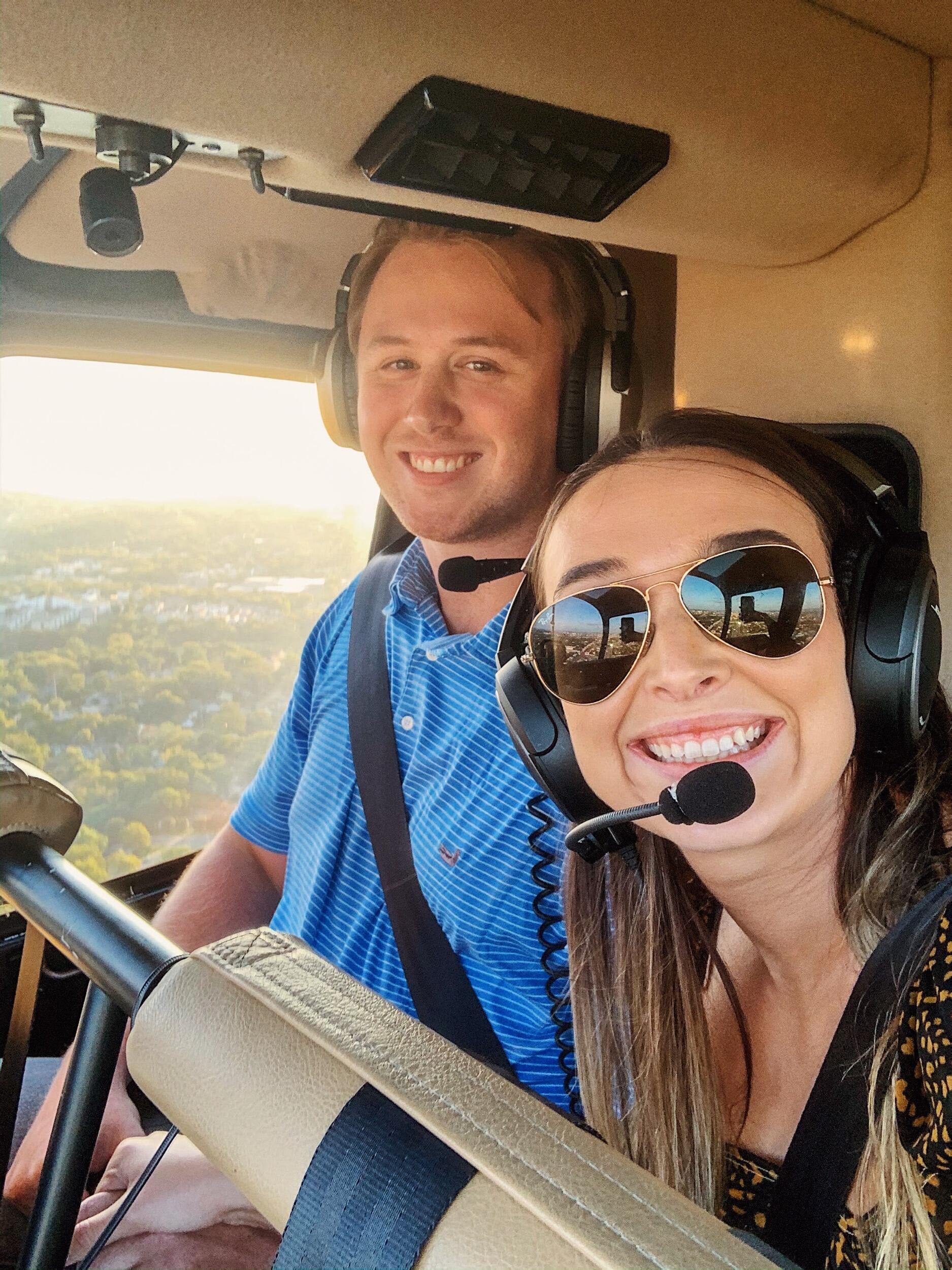 A (hungover) helicopter ride for Casey's 24th birthday