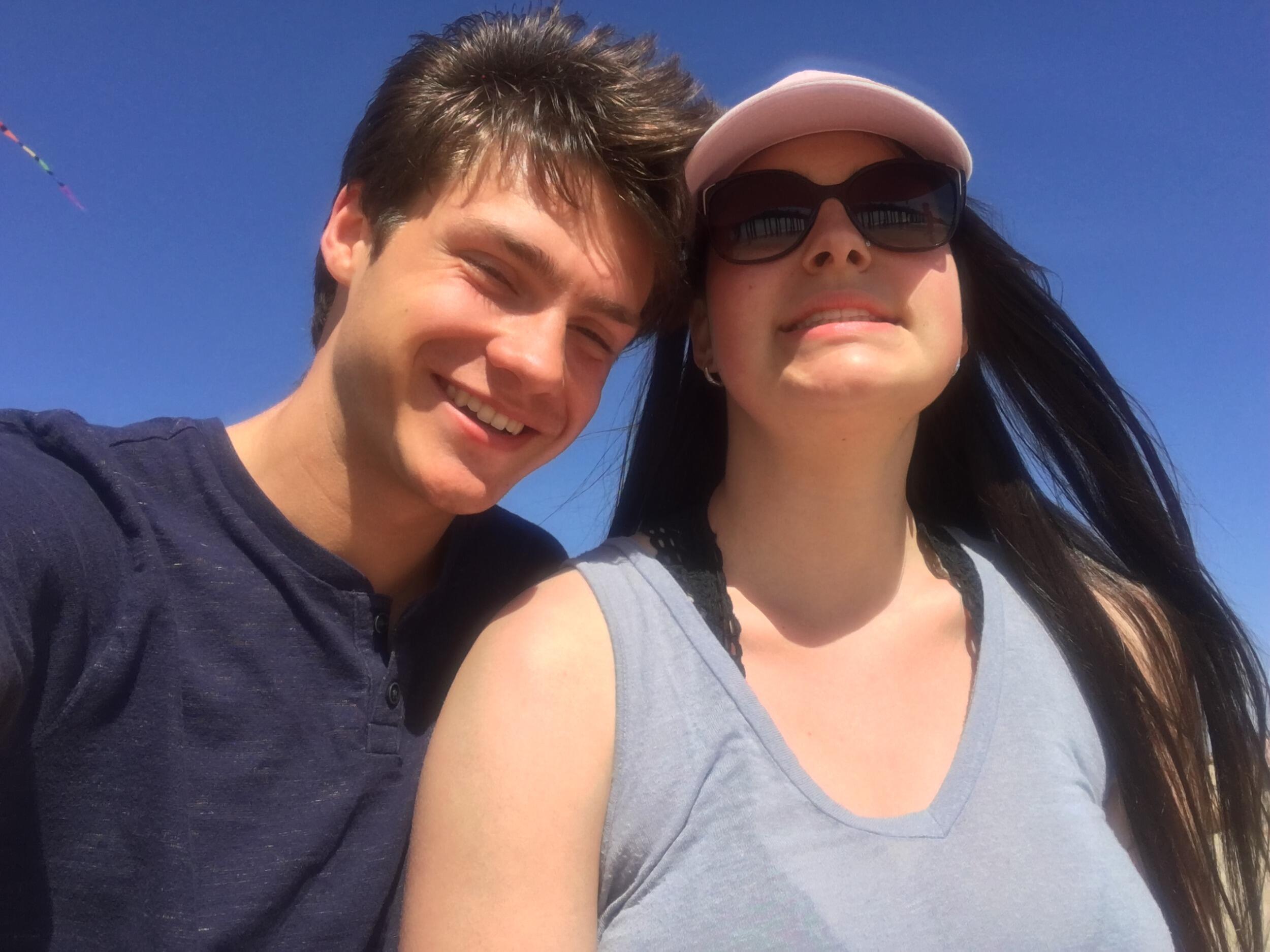 Maraina's first trip down to visit Graham and his family in Huntington Beach, California