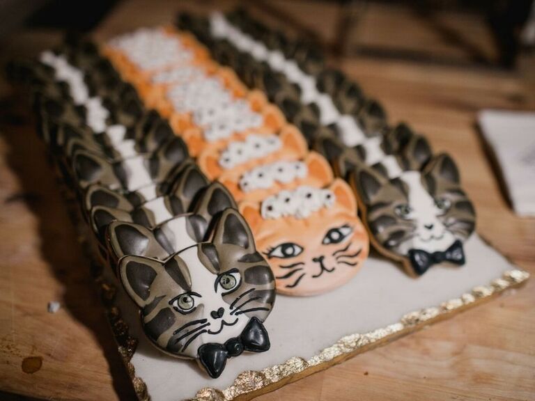 cat-themed sugar cookies