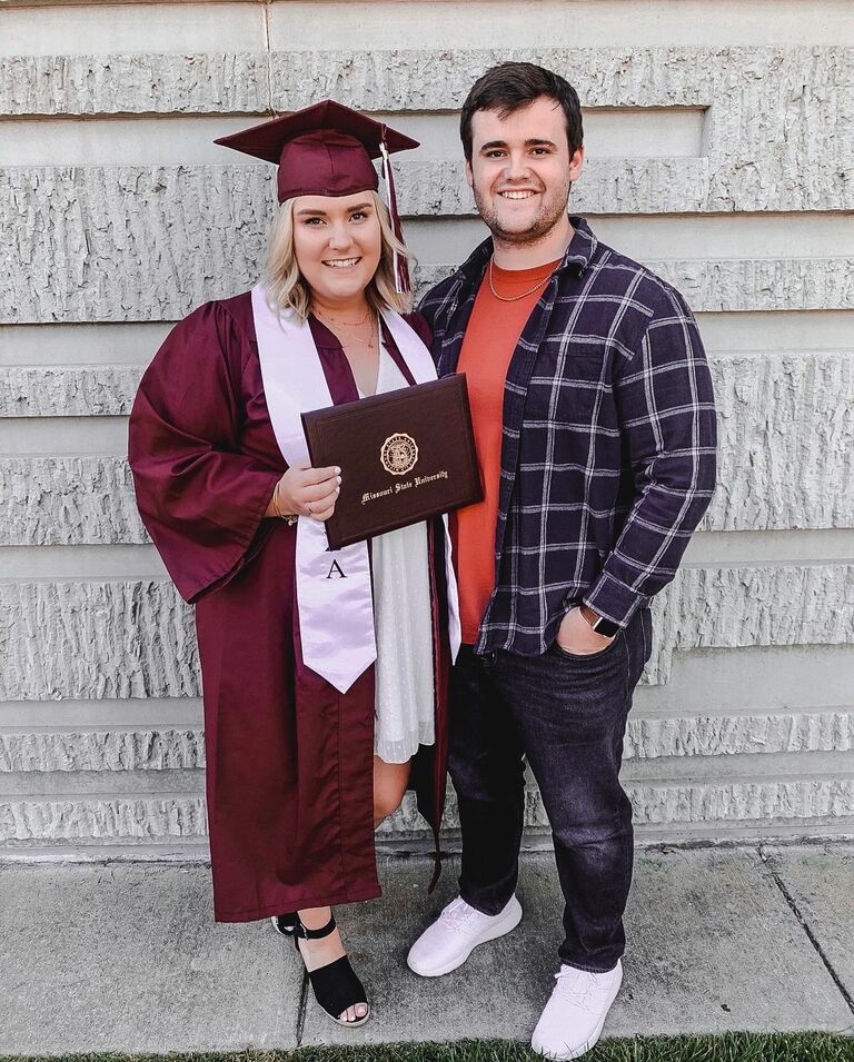 Erin's college graduation ceremony