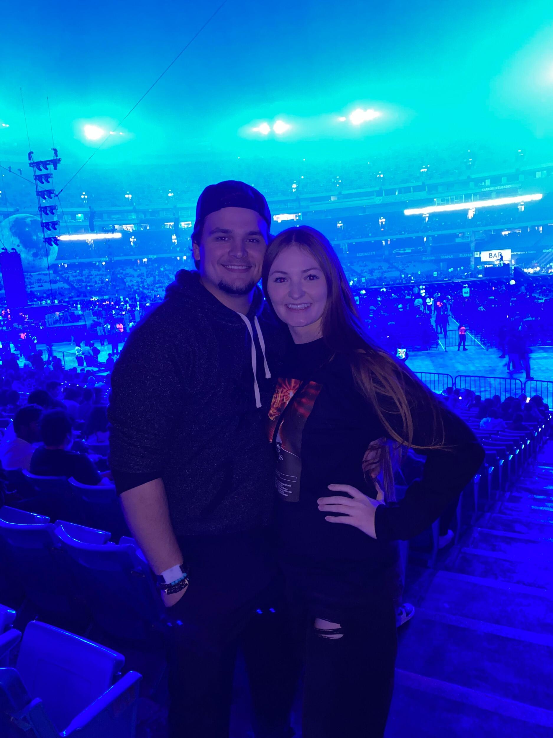 Our first concert together where we saw The Weekend 