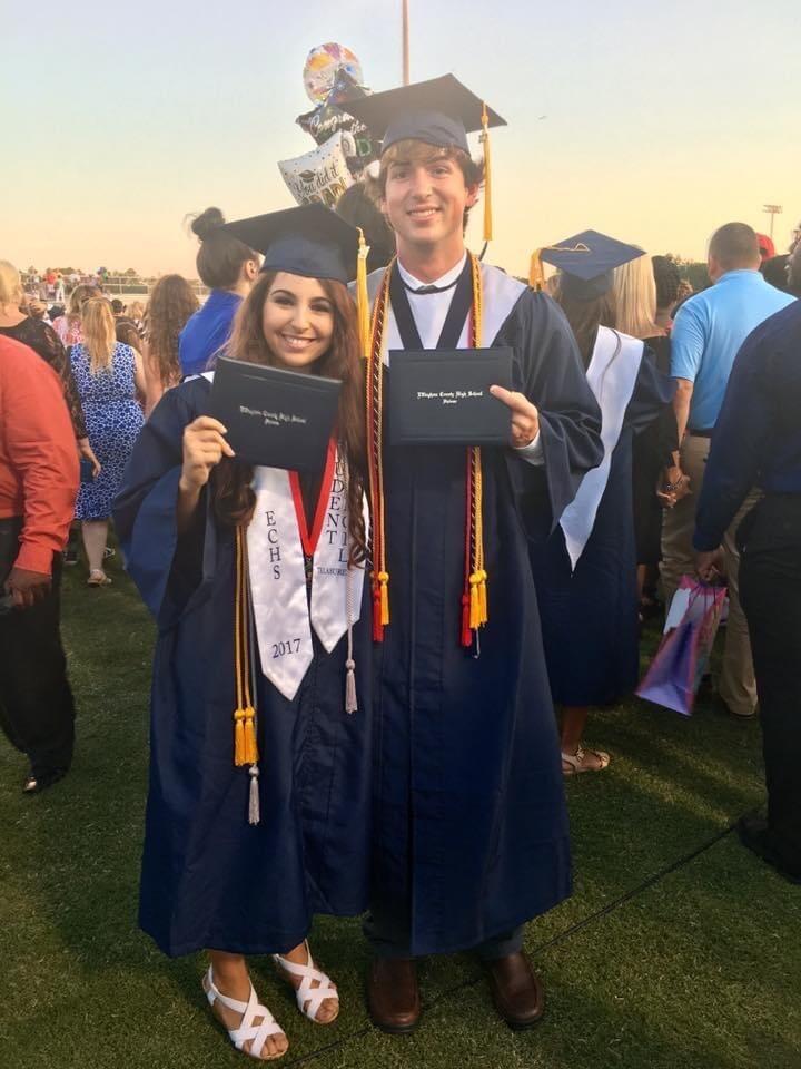 Years of hard work payed off when we got to graduate high school together!