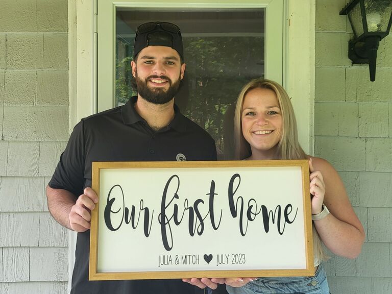 3 years later, Mitch and Julia bought their first house together in Port Murray, NJ. 