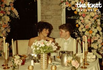 Tommy Winkler and wife Jessica Pappas on their wedding day