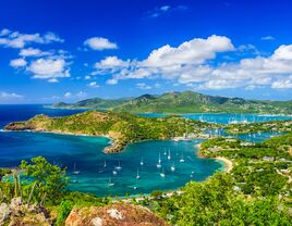 Landscape view of Shirley Heights in Antigua 