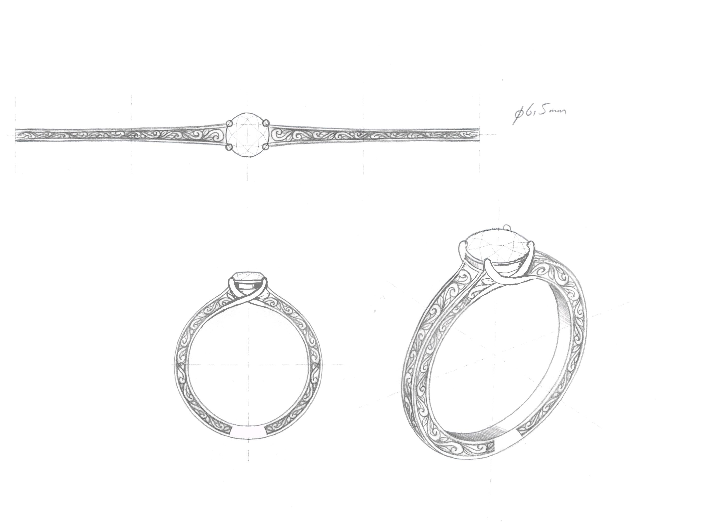 The ring starts to take shape.