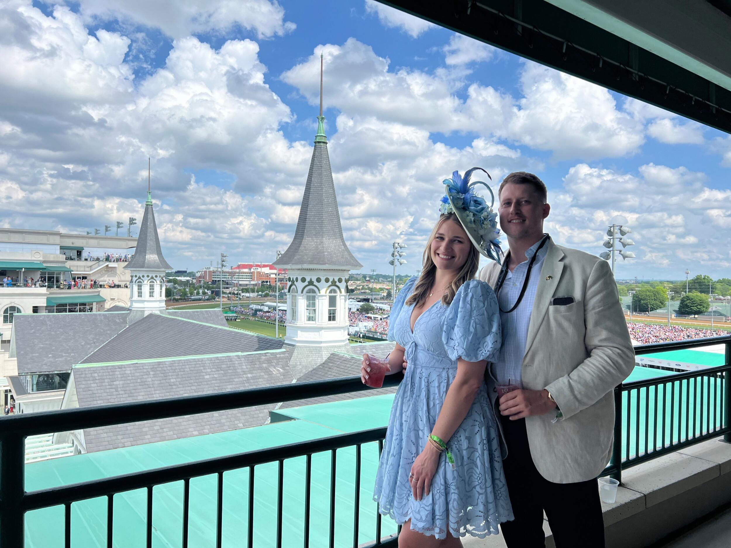 Our first Kentucky Derby together! Nothing beats horse racing at Churchill Downs