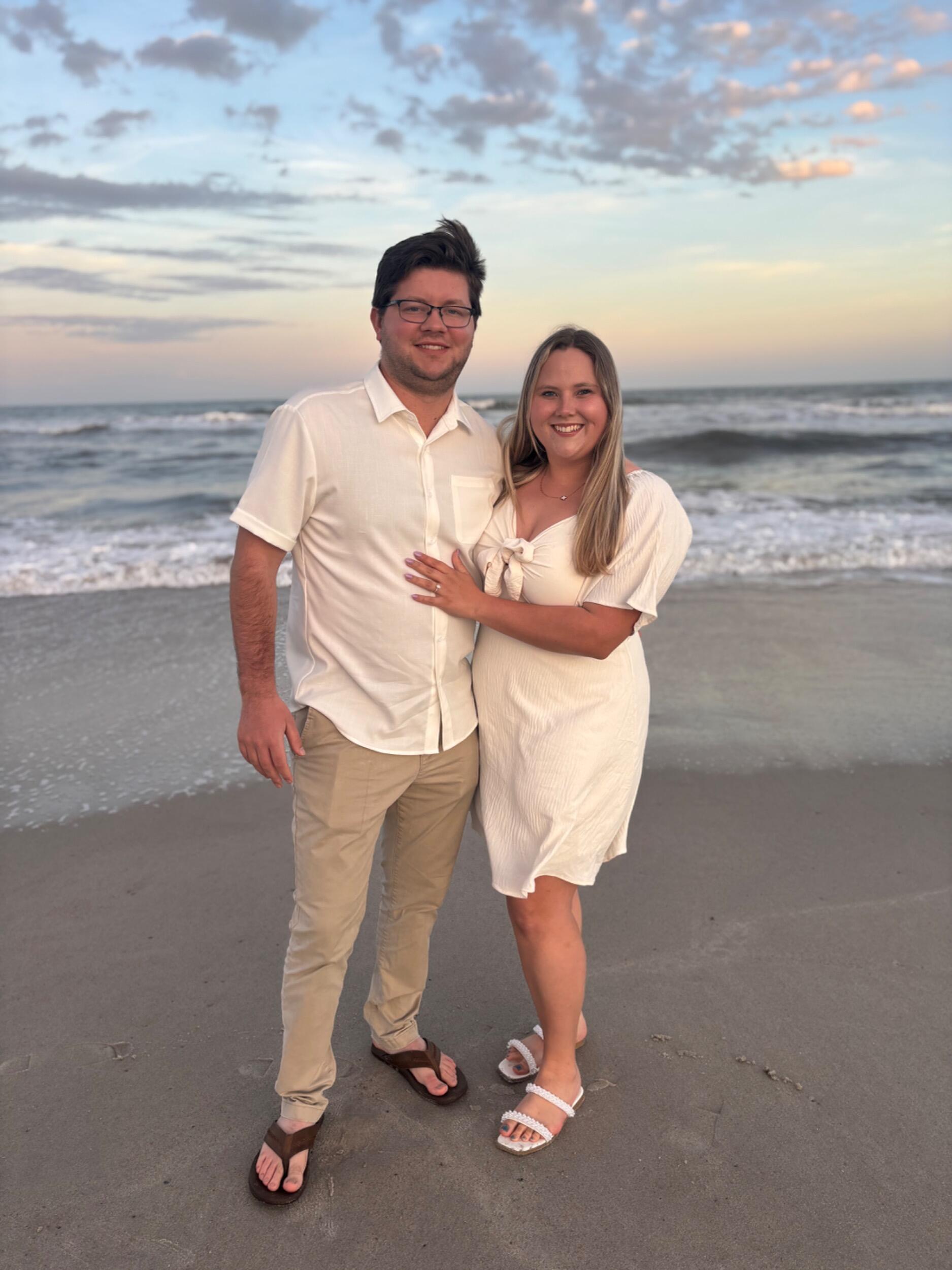 Engagement pictures at Fernandina Beach. Was our #1 spot to go! 