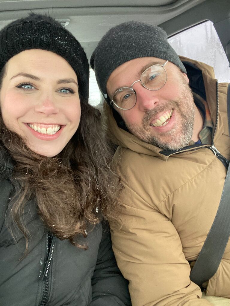 Maggie braves the cold and visits Jan in the North 
West Territories 🥶
