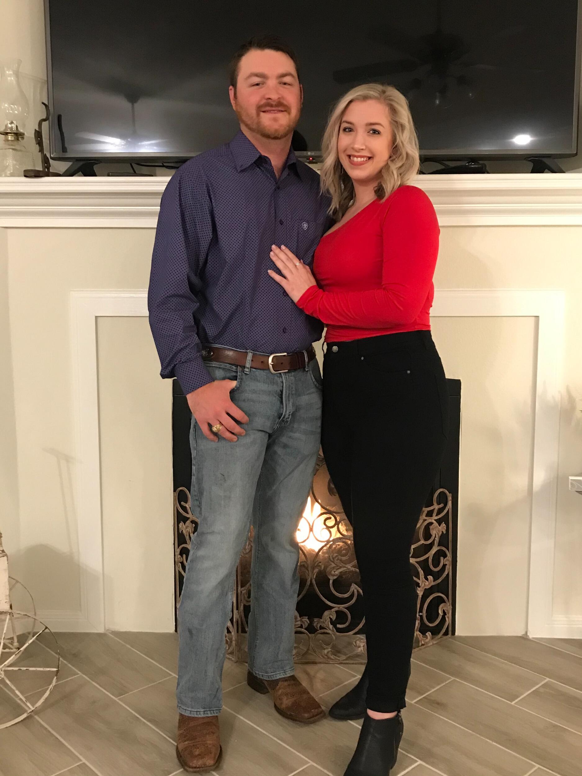 Our first Valentine's Day! We managed to make the most of it, even during a freeze!