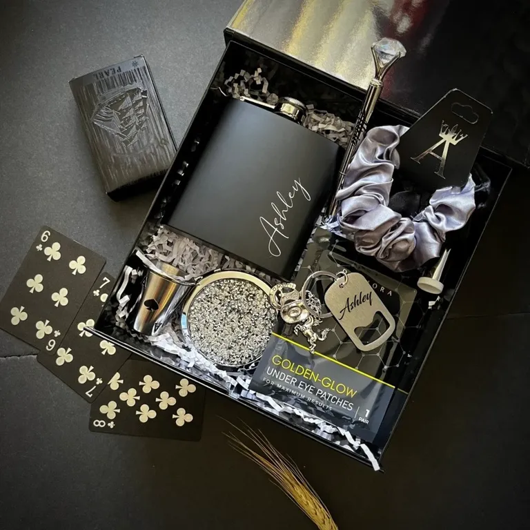 Texas Hold 'Em bachelorette proposal box from Etsy