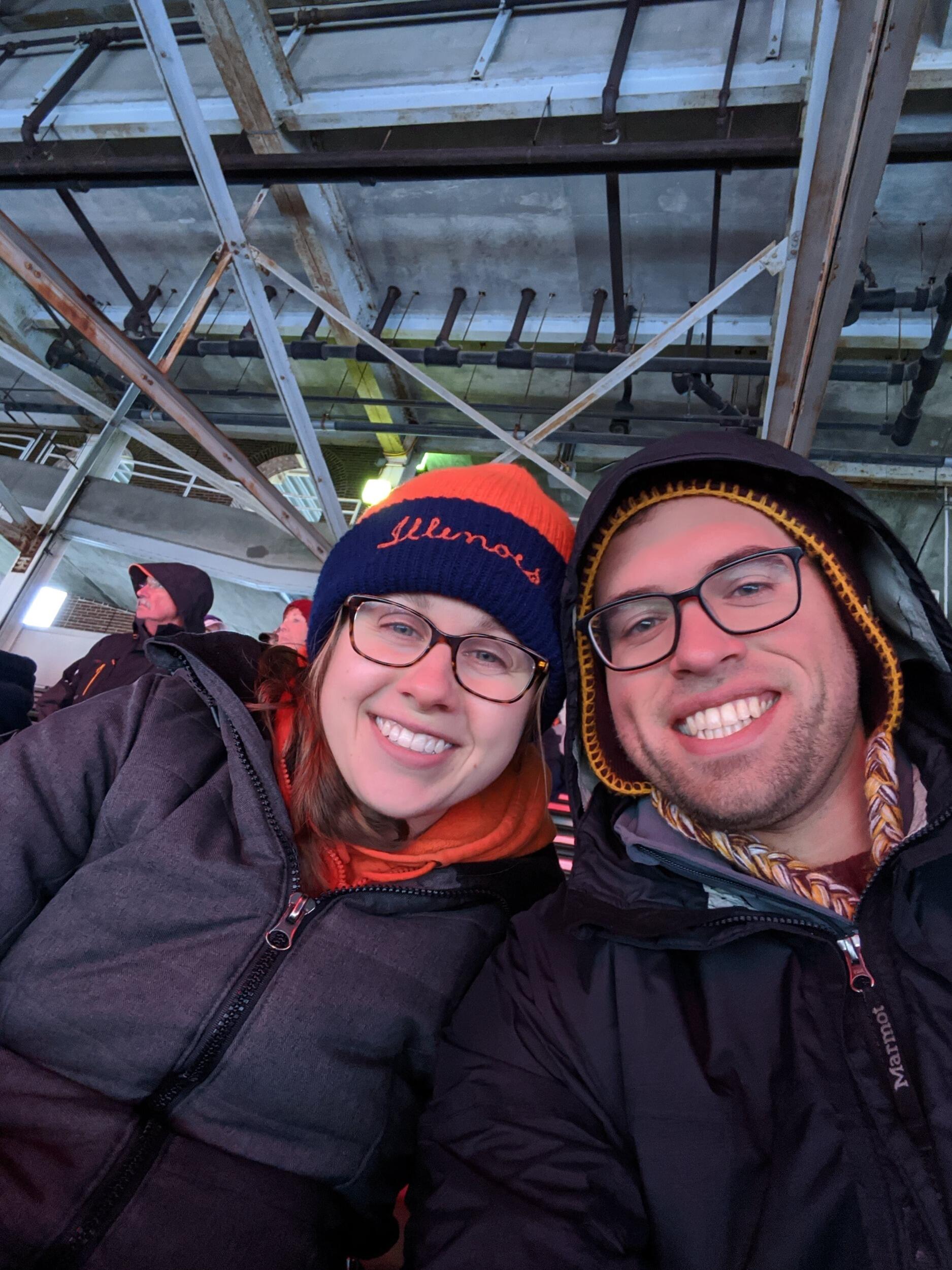 Visiting Sam's alma mater, the University of Illinois, for the Thanksgiving Illini vs. Northwestern football game. 