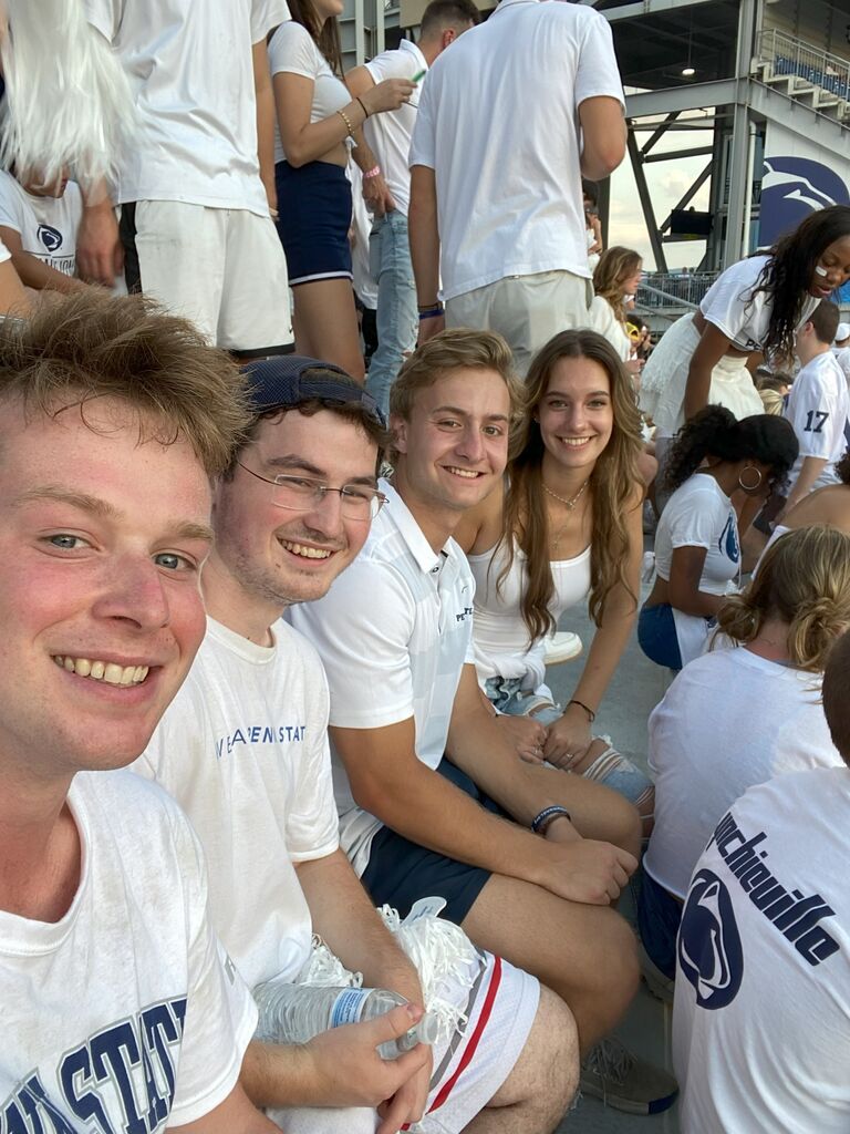 First Picture together ever at PSU football game!