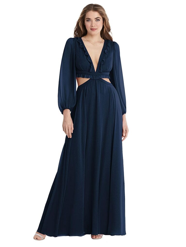 Navy blue maid hotsell of honor dresses