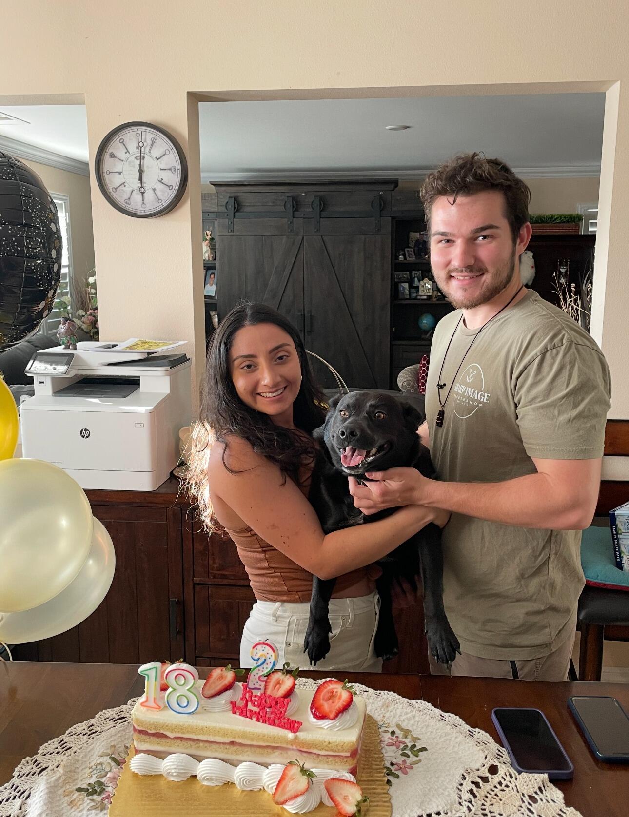 We adopted our first dog, Leia (the first in our future dog pack).