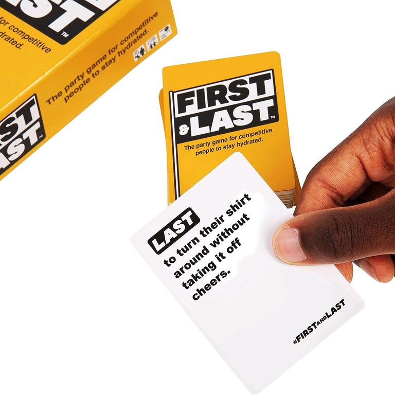 'First & last' competitive bachelor party drinking game