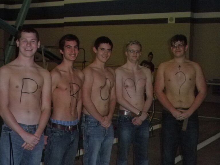 Taylor asked Olivia to Prom. What a good looking bunch of boys.