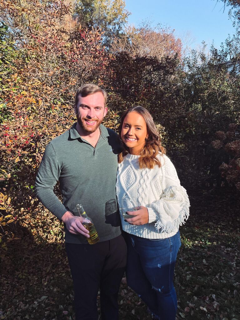 Our first holiday season together, we are both lucky enough to have our families in the Richmond area so we always get to do holidays together.
