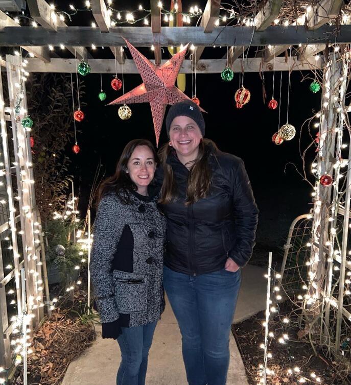Amber's first German Christmas party at Emily's parent's house.