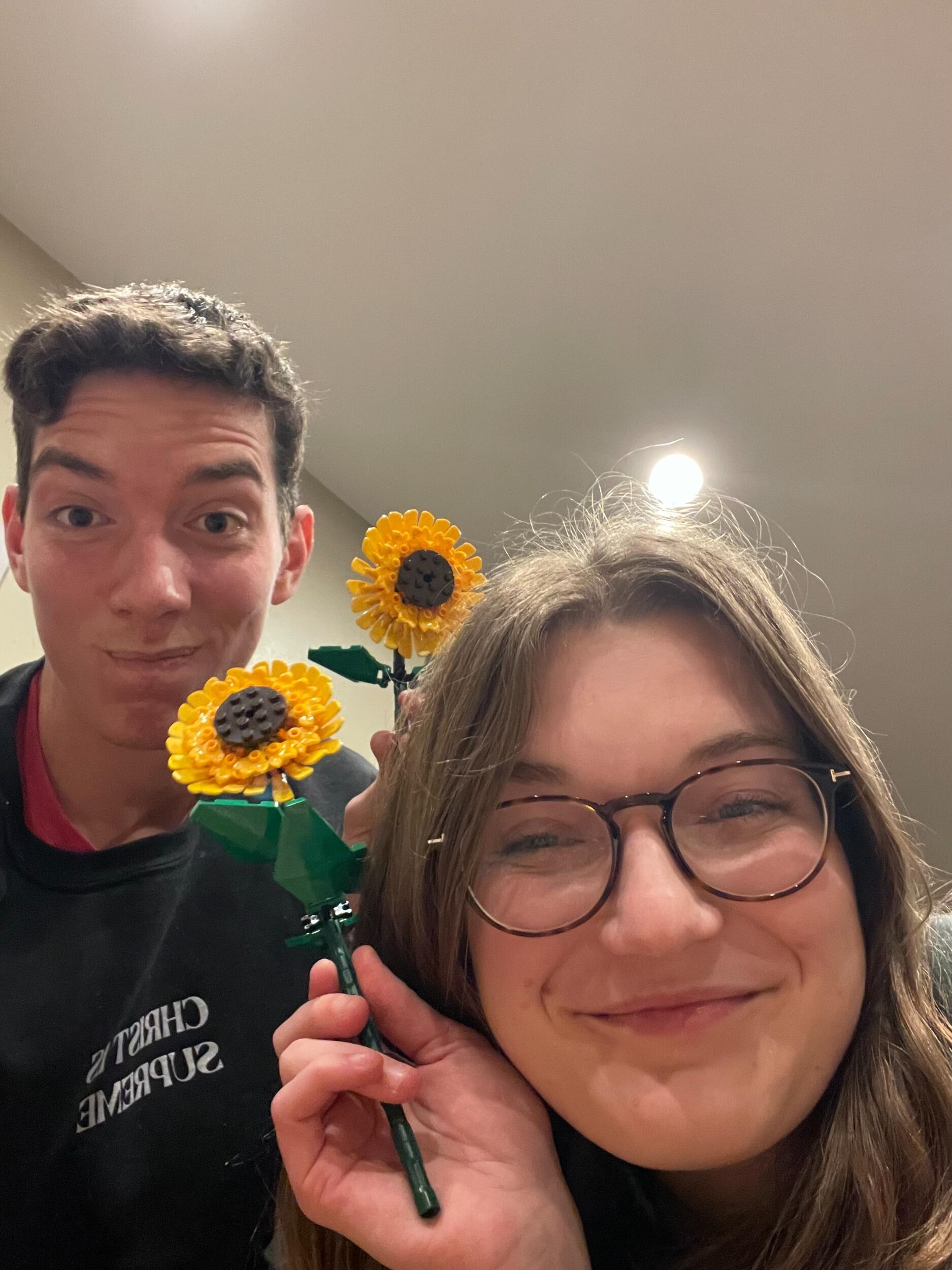 Lego flowers & charcuterie date night