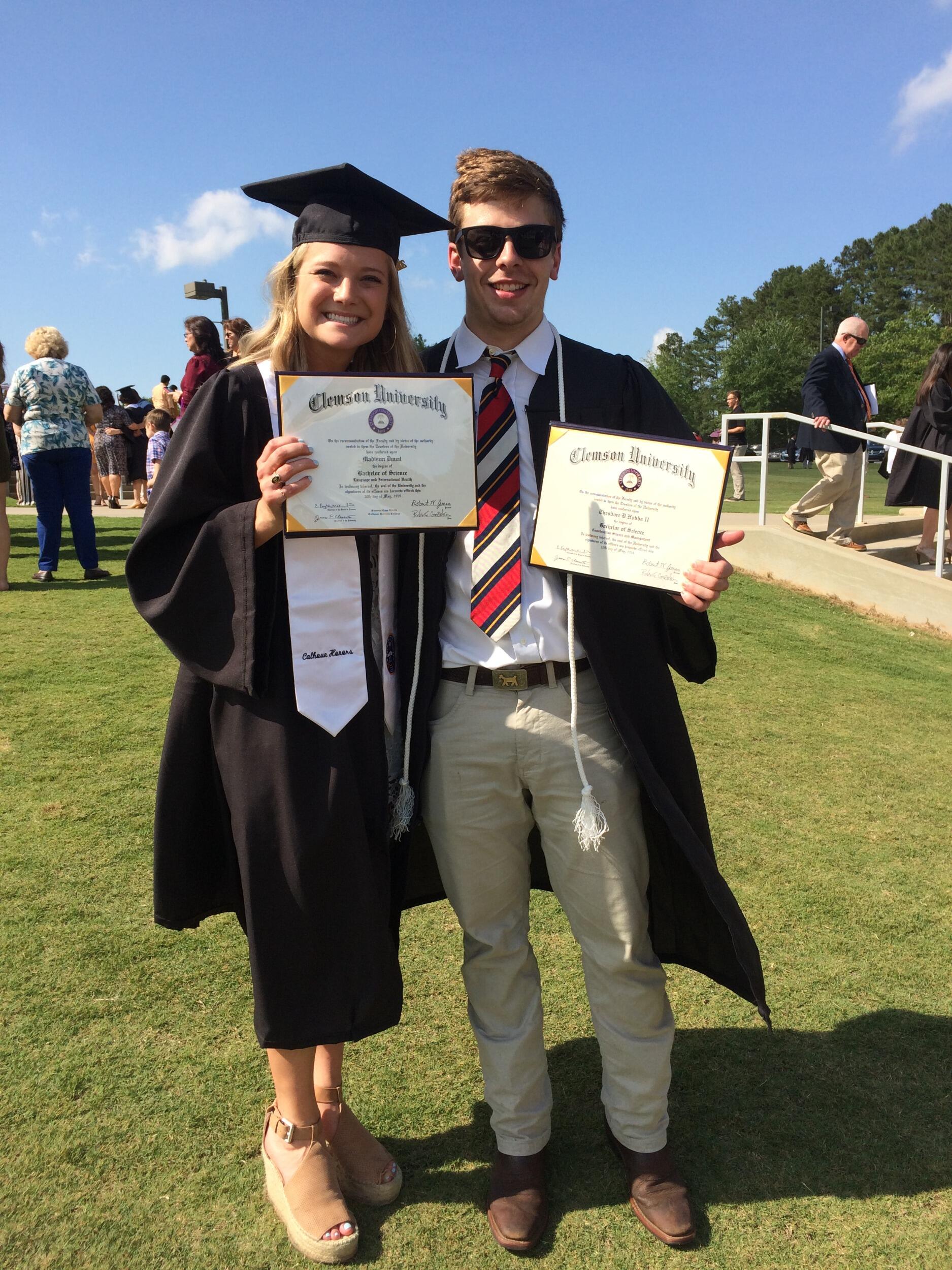 Graduation day from Clemson