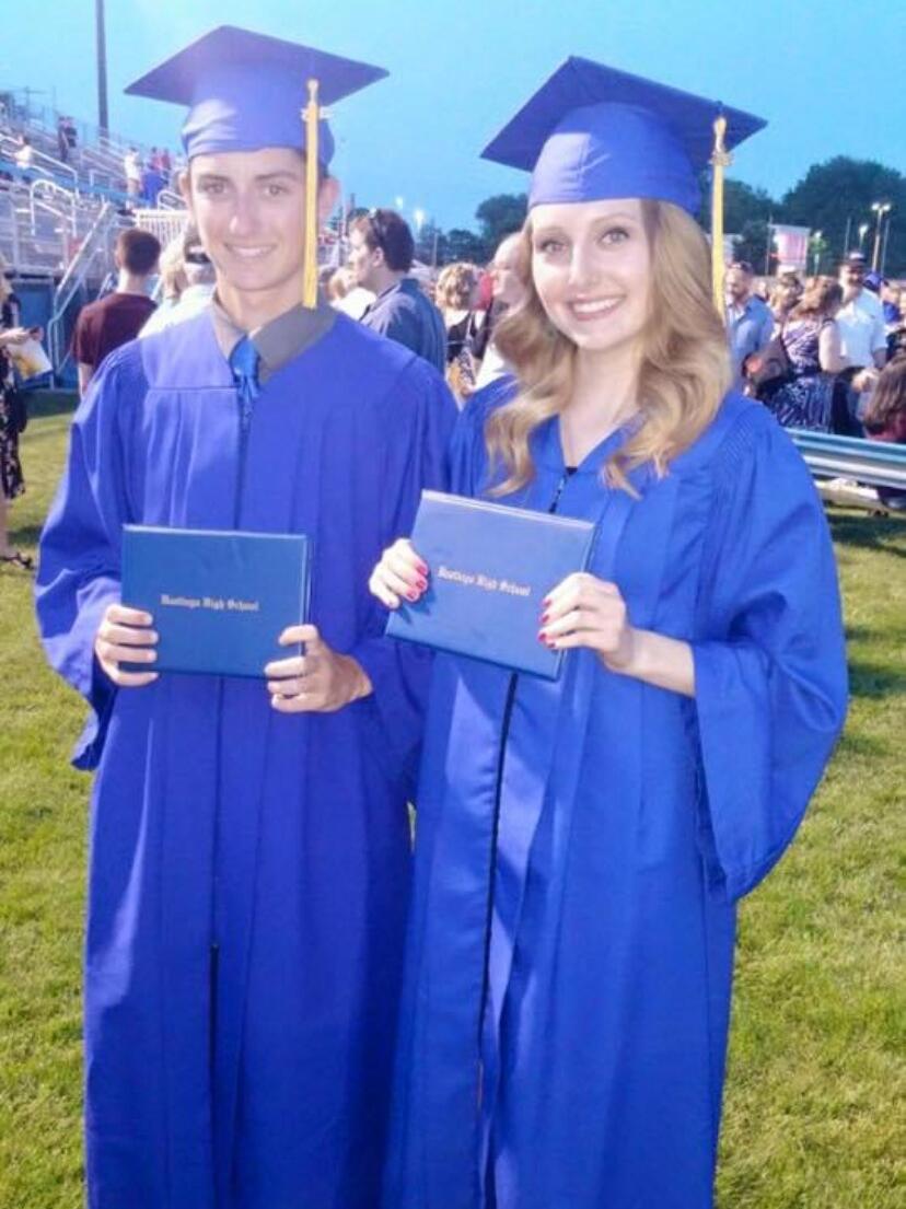 The day we graduated from Hastings High School! It was also Kayla's 18th Birthday!