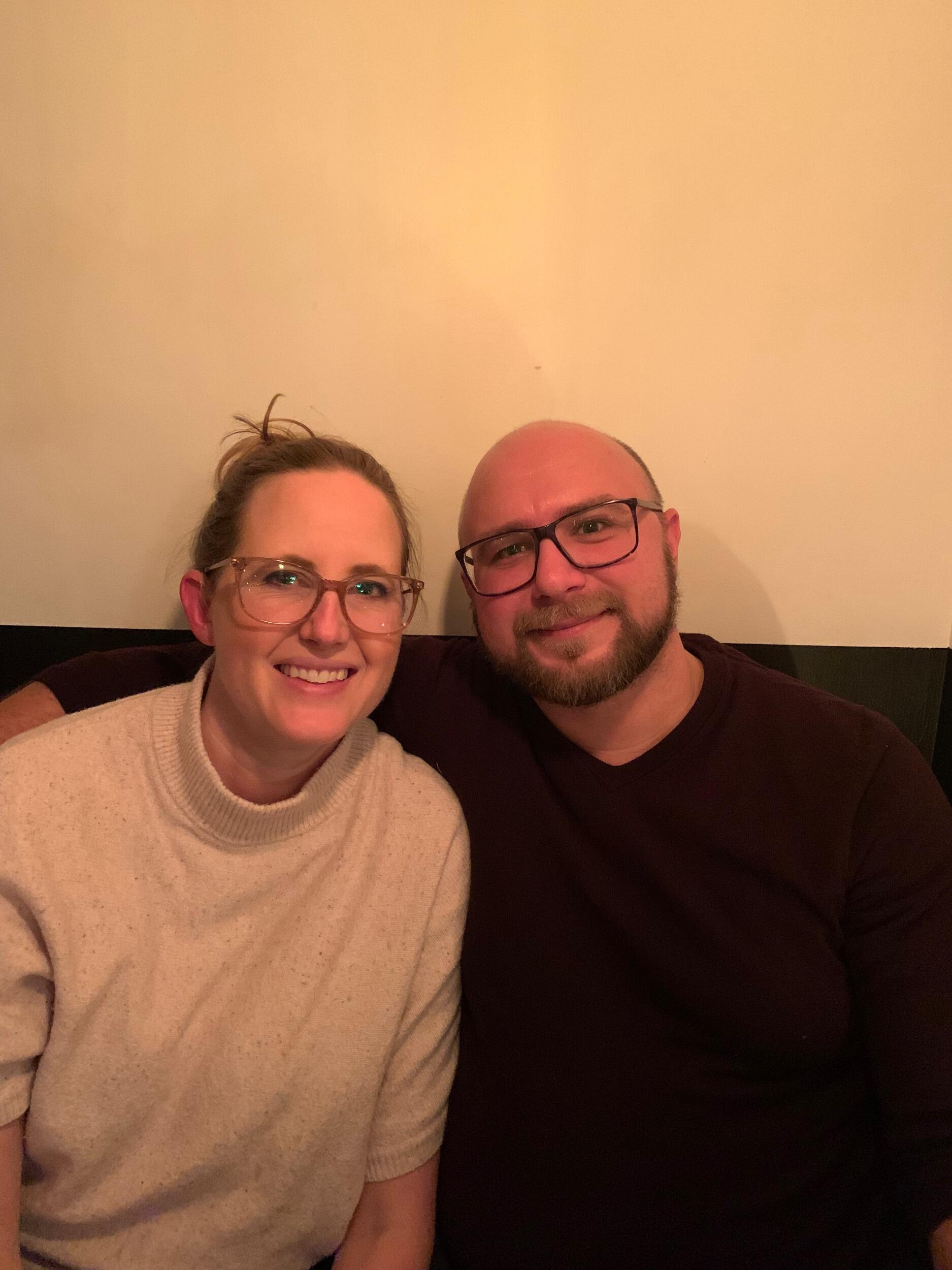 Our first photo together as a couple! (photo credits: Kaitlin Flynn)