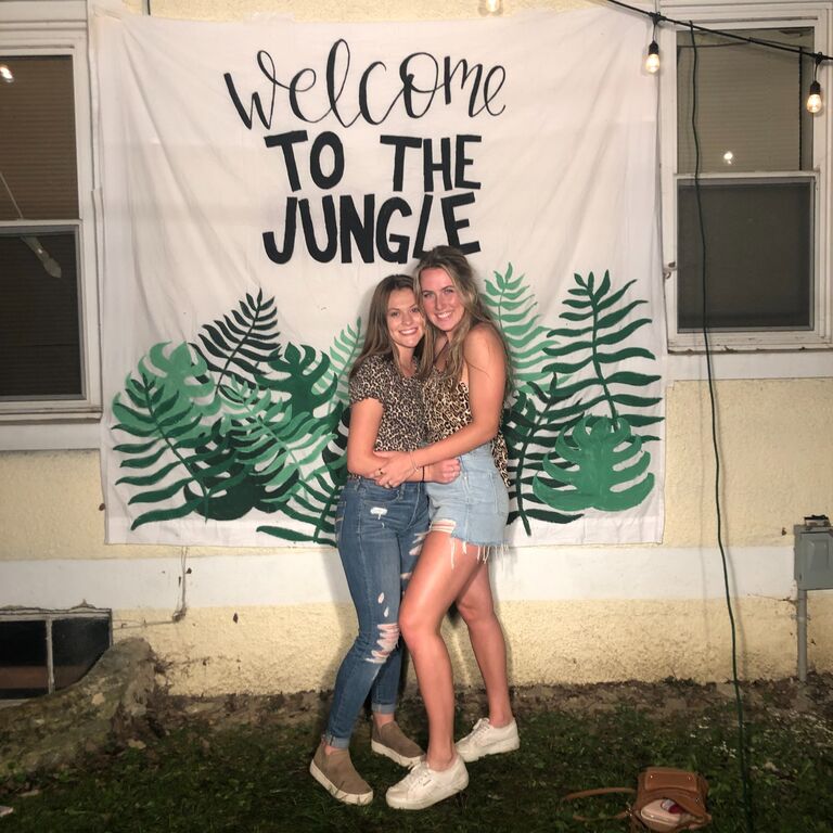 Sophomore year Dane and Chloe at the same Young Life party! 
