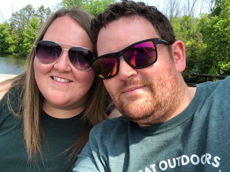 Our first photo together