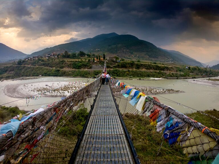 Punakha Suspension Bridge, Bhutan