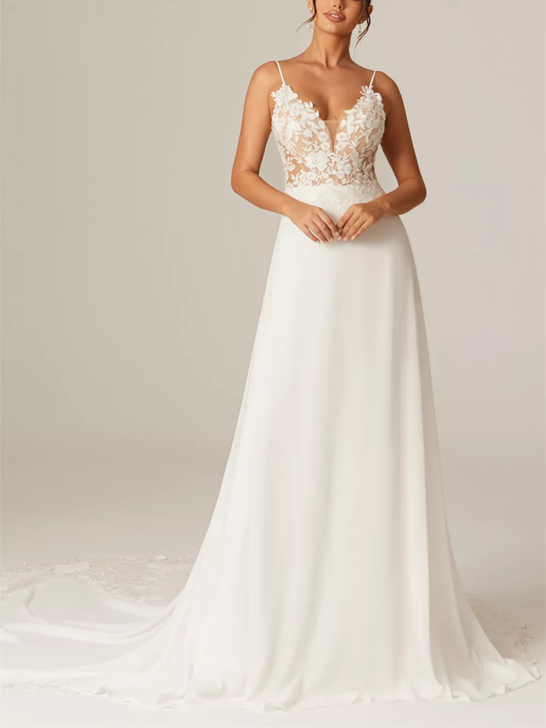 AW Bridal lace wedding dress